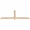 Ekena Millwork Eugene Smooth Timber Gable Bracket, Douglas Fir, 60"W x 25"H x 1 1/2"D x 3 1/2"F, 10/12 Pitch GBW060X25X0204EUG00SDF - alternate 3